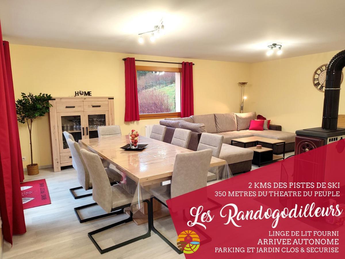 Les Randogodilleurs Avec Jacuzzi A 2Kms Des Pistes Et 350M Du Theatre Du Peuple ! Villa Bussang Dış mekan fotoğraf
